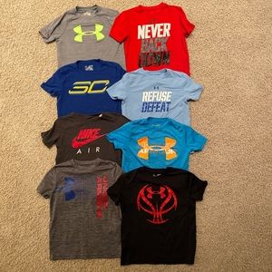 Lot of 8 Under Armour/ Nike Shirts